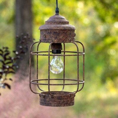 Salvaged Lantern Hanging Light Fixture-Chandelier-tbgypsysoul
