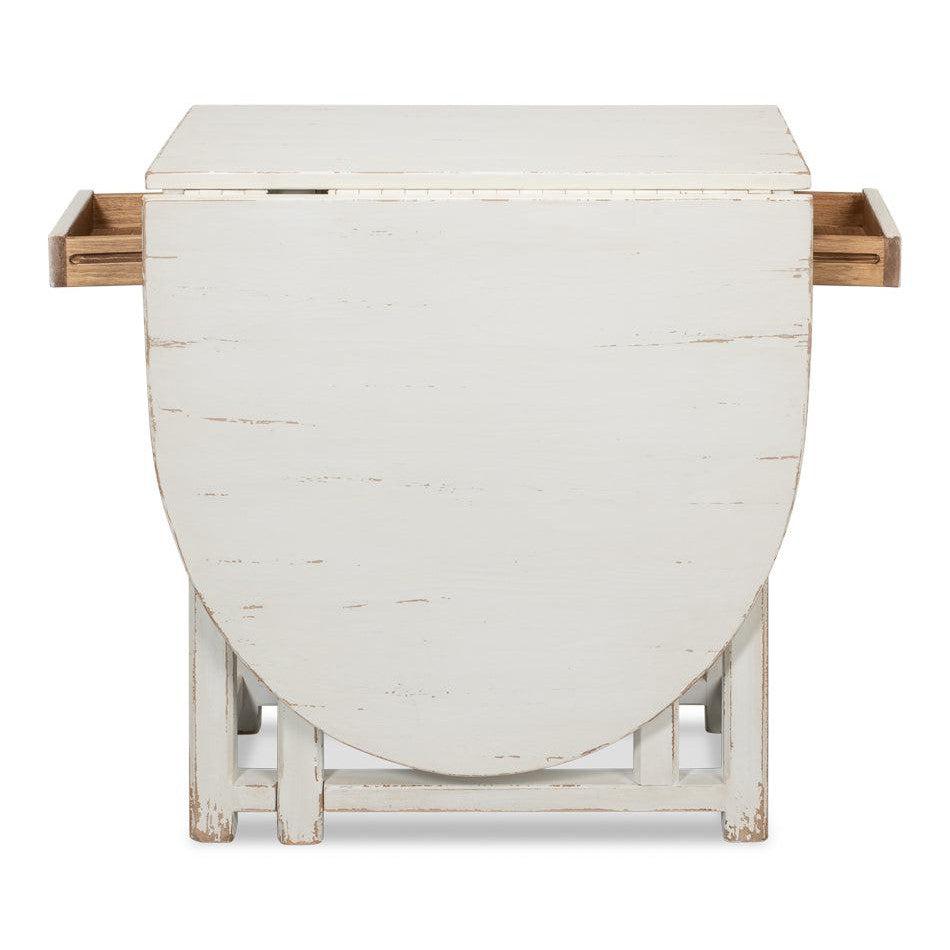 Shabby Chic Woodhinge Dropleaf Table-Dining Table-tbgypsysoul