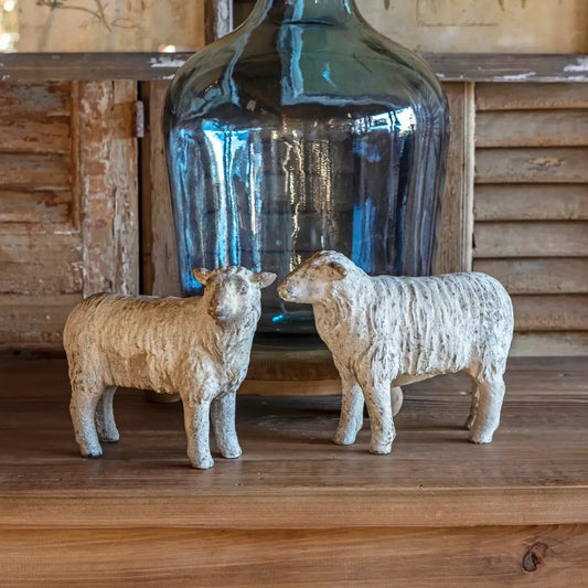 SHEEP FAMILY FLOCK SET OF 3-Sculptures & Statues-tbgypsysoul