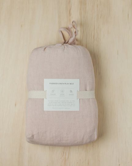 Stone Washed Linen Quilted Play Mat-Baby & Toddler-tbgypsysoul