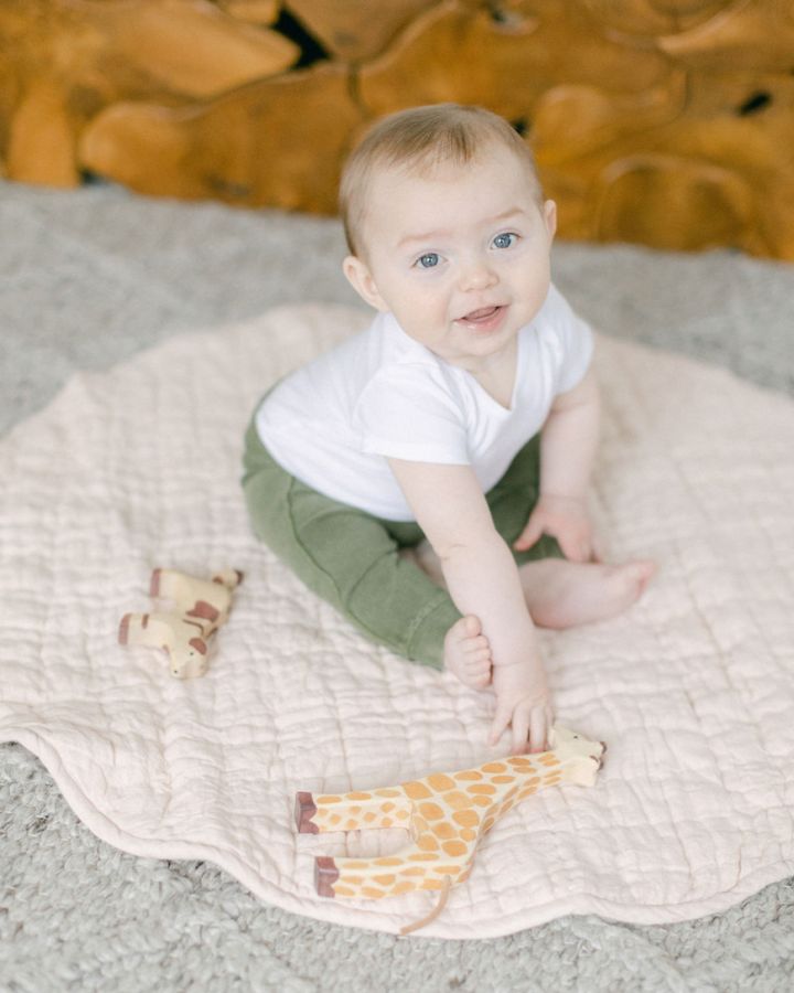 Stone Washed Linen Quilted Play Mat-Baby & Toddler-tbgypsysoul