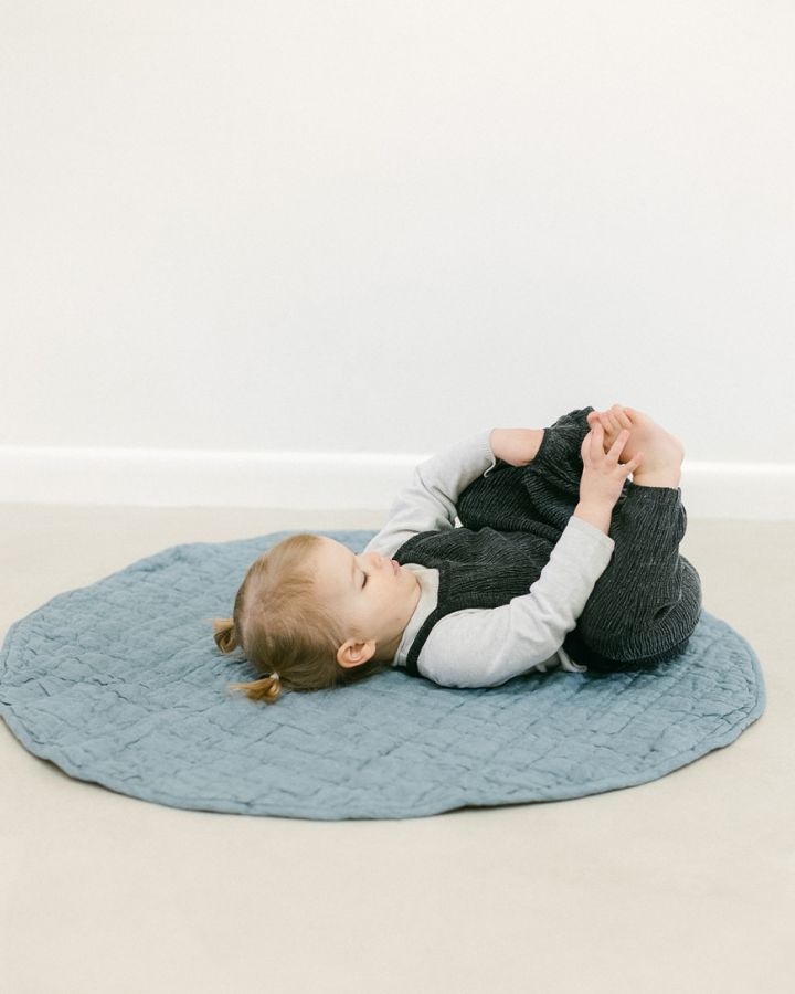Stone Washed Linen Quilted Play Mat-Baby & Toddler-tbgypsysoul