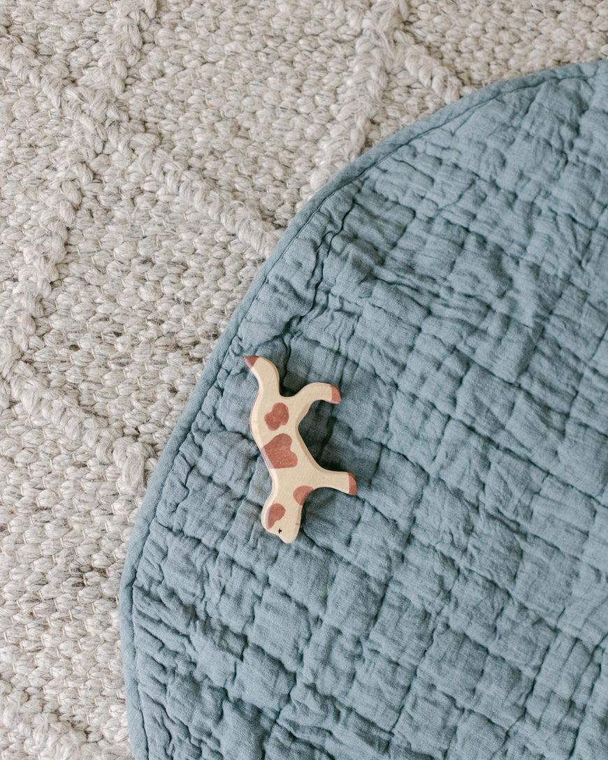 Stone Washed Linen Quilted Play Mat-Baby & Toddler-tbgypsysoul