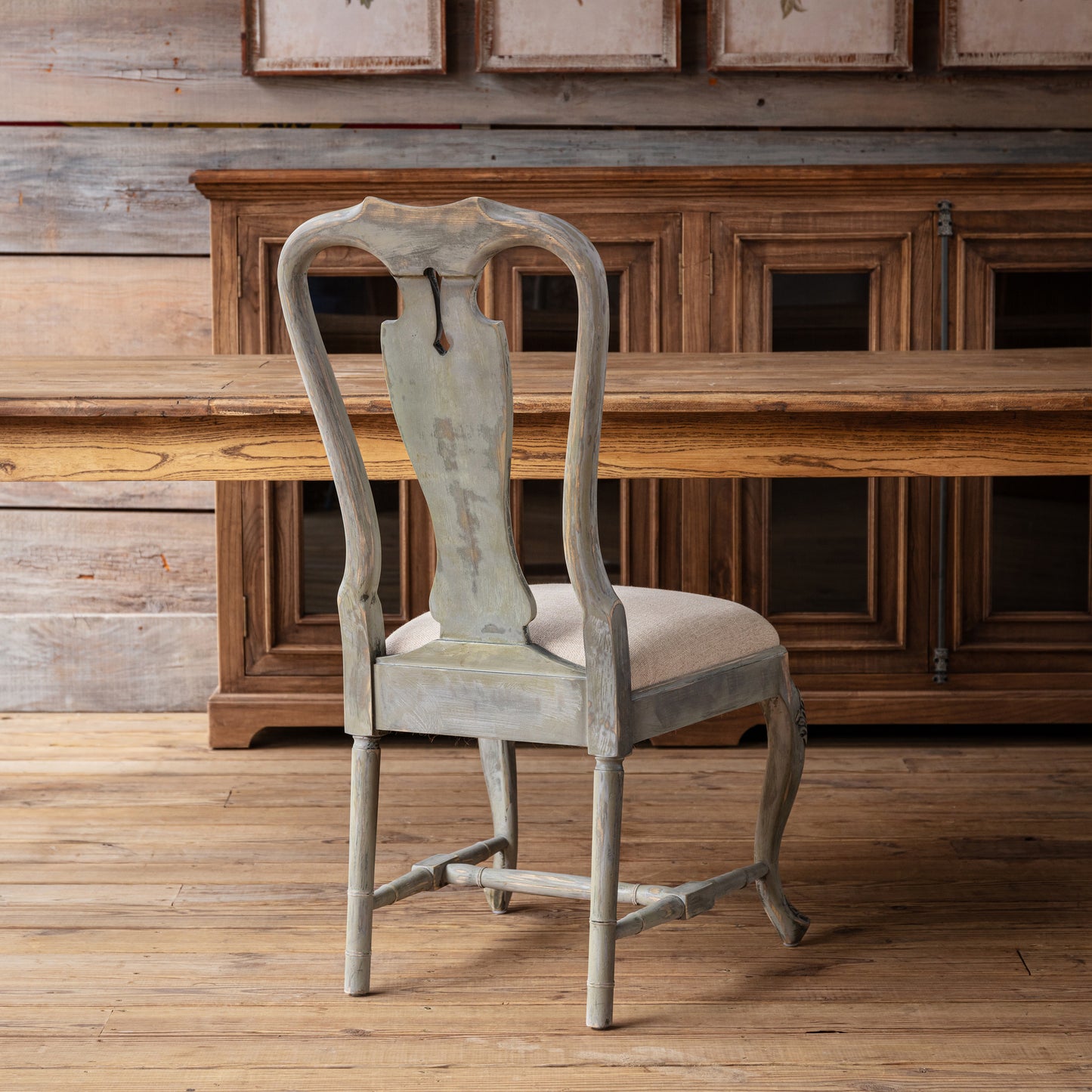 Swedish Settler's Dining Chair - Set of 4 Chairs-Dining Chair-tbgypsysoul