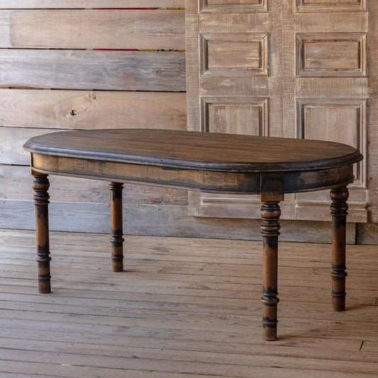 The Augusta Oval Dining Table - Great for Small Spaces!-Dining Table-tbgypsysoul