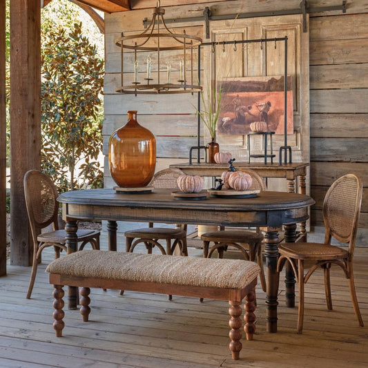 The Augusta Oval Dining Table - Great for Small Spaces!-Dining Table-tbgypsysoul