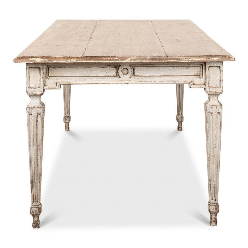The Elise Dining Table, Grey-Dining Table-tbgypsysoul