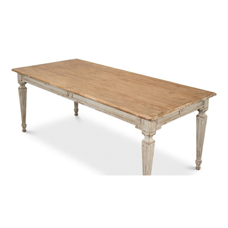 The Elise Dining Table, Grey-Dining Table-tbgypsysoul