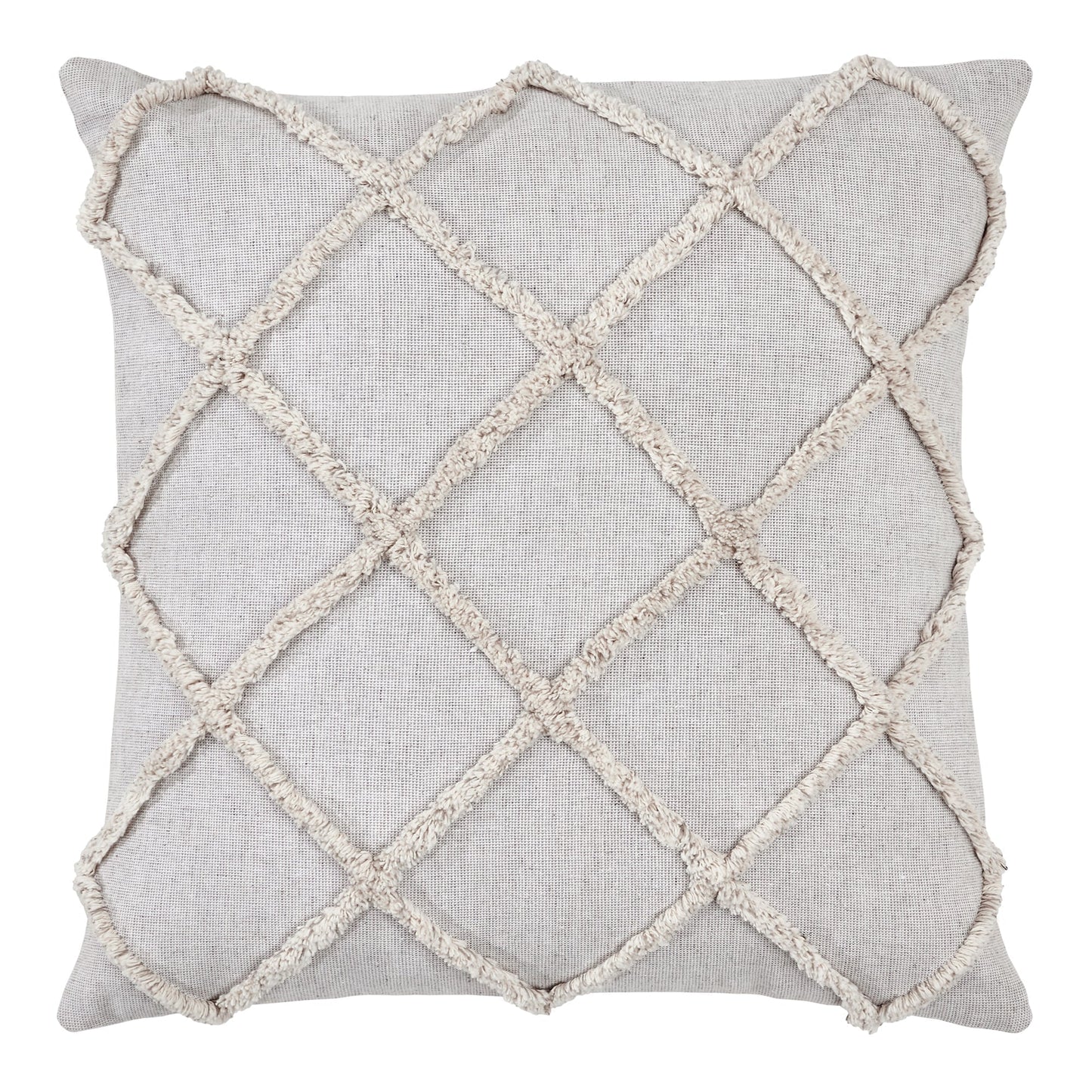 The Frayed Farmhouse Lattice Pillow 20 x 20-Pillows-tbgypsysoul