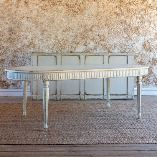 The Grand Dining Table - Distressed White-Dining Table-tbgypsysoul