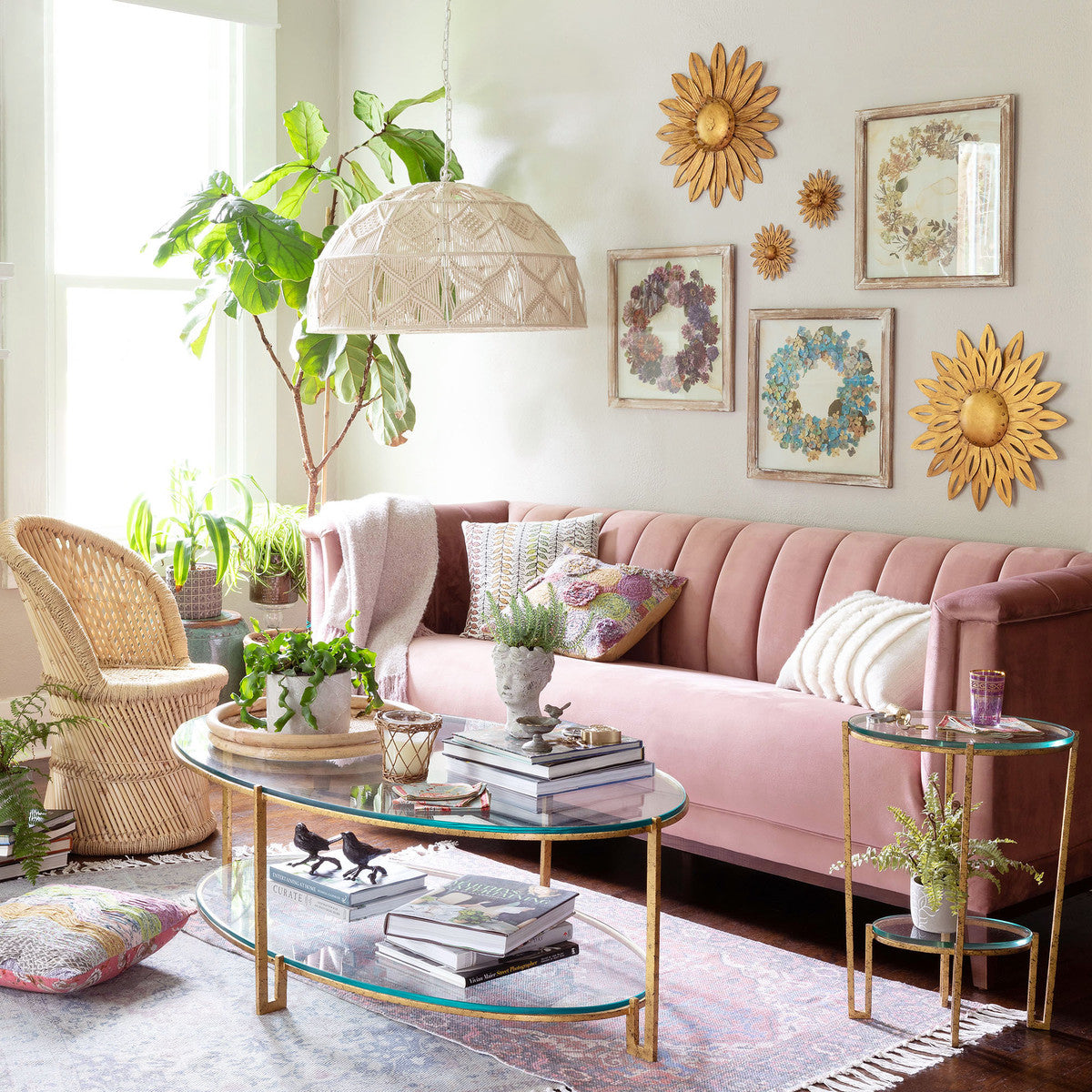 The Moira Velvet Sofa-tbgypsysoul