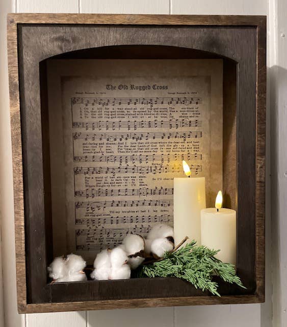 The Old Rugged Cross Shadow Box-tbgypsysoul