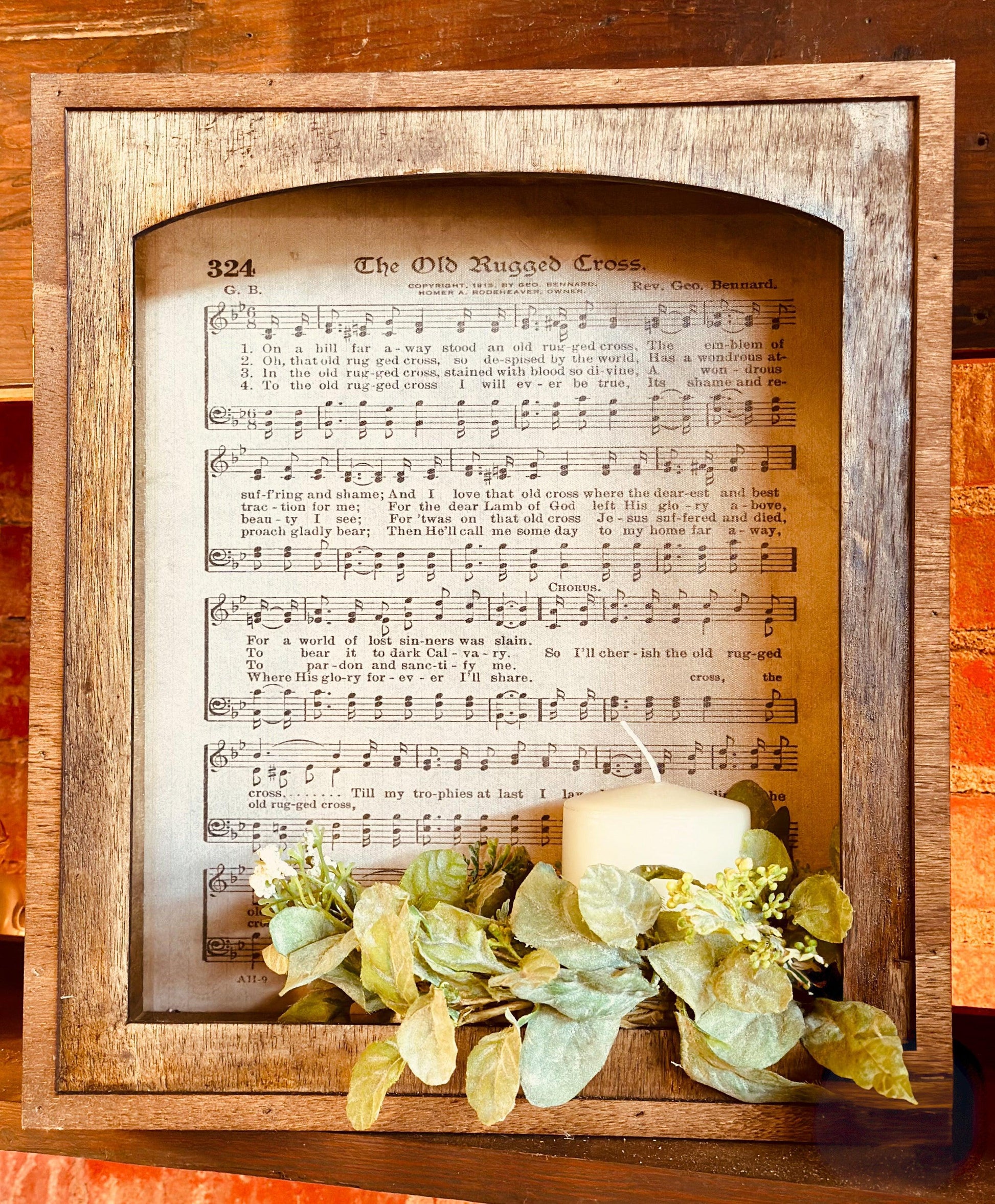 The Old Rugged Cross Shadow Box-Wall Sign-tbgypsysoul