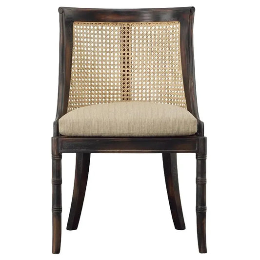 The Tuxedo Cane Back Dining Chair, Set of 2 - White Glove Included-Dining Chair-tbgypsysoul