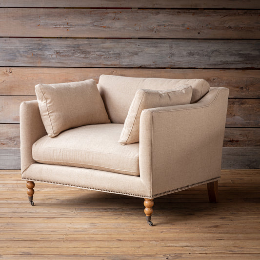 Townhouse Linen Chair-Accent Chair-tbgypsysoul