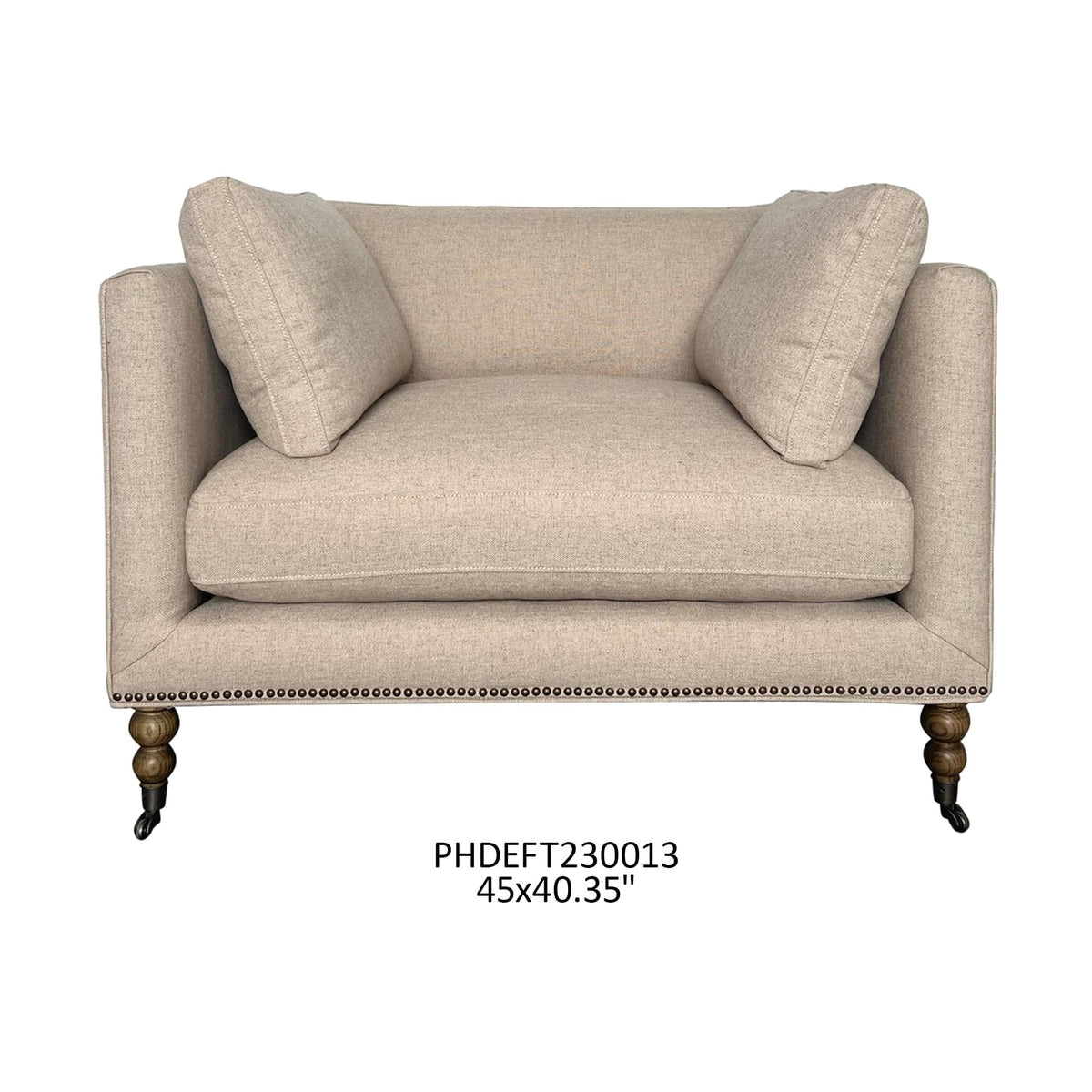 Townhouse Linen Chair-Accent Chair-tbgypsysoul