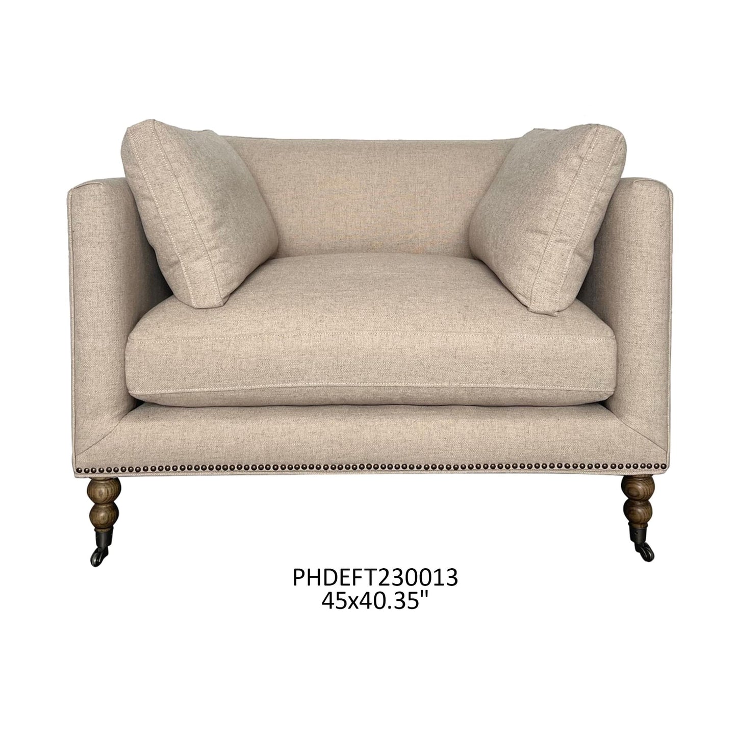 Townhouse Linen Chair-Accent Chair-tbgypsysoul