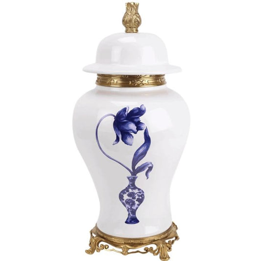 TULIP ORMOLU GINGER JAR-tbgypsysoul