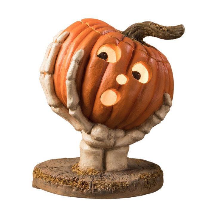 Ut-Oh Gotcha Pumpkin by Bethany Lowe Designs-Figurines-tbgypsysoul