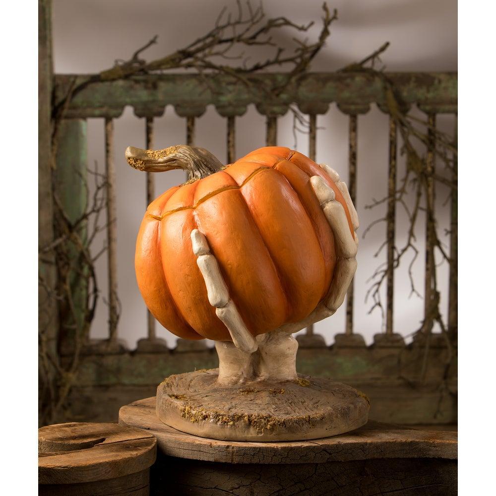 Ut-Oh Gotcha Pumpkin by Bethany Lowe Designs-Figurines-tbgypsysoul