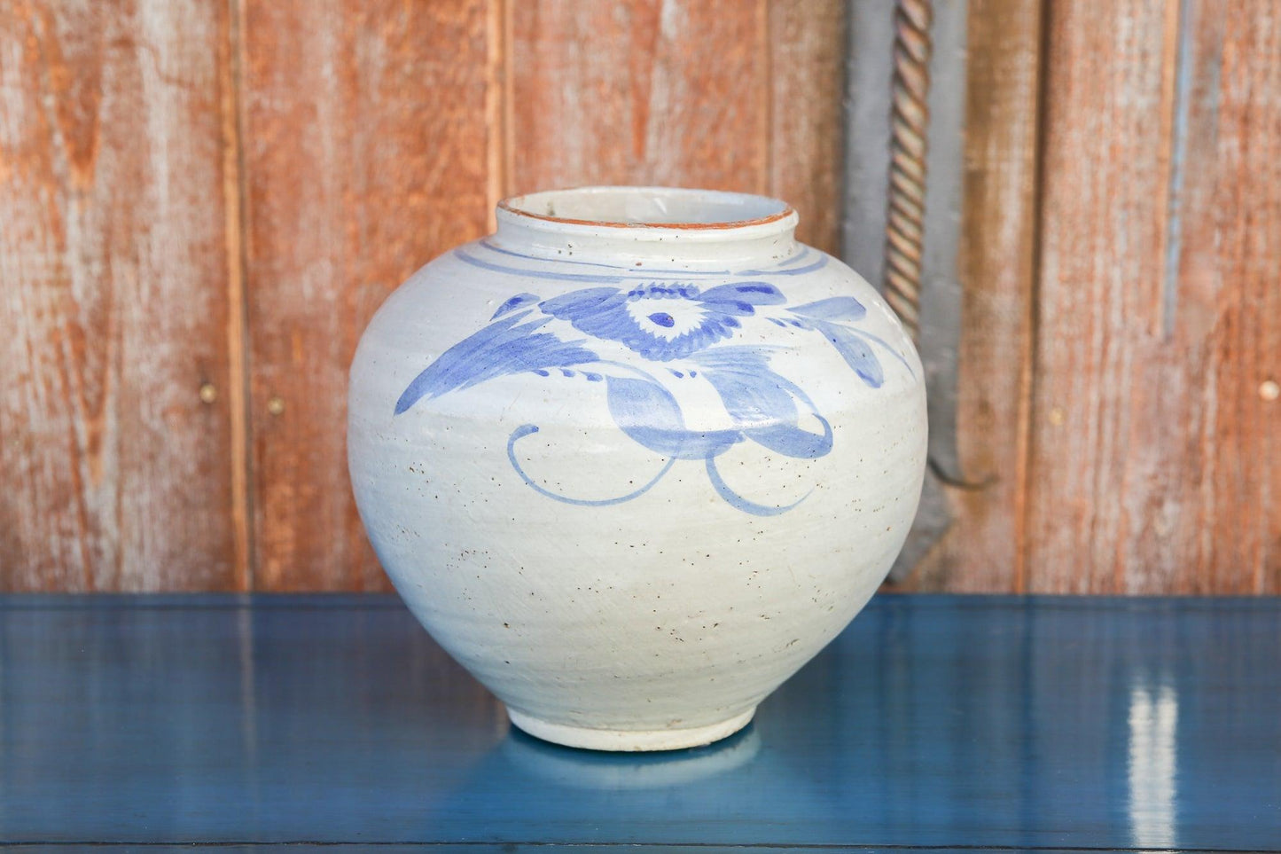 Vintage Blue and White Vase-Accents-tbgypsysoul