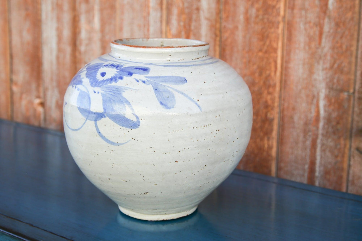 Vintage Blue and White Vase-Accents-tbgypsysoul