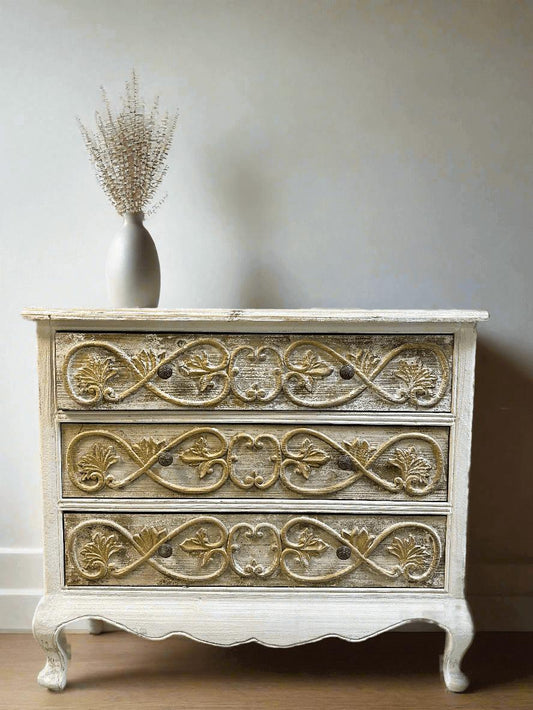 Vintage Dresser in French Provincial Style-Dresser-tbgypsysoul