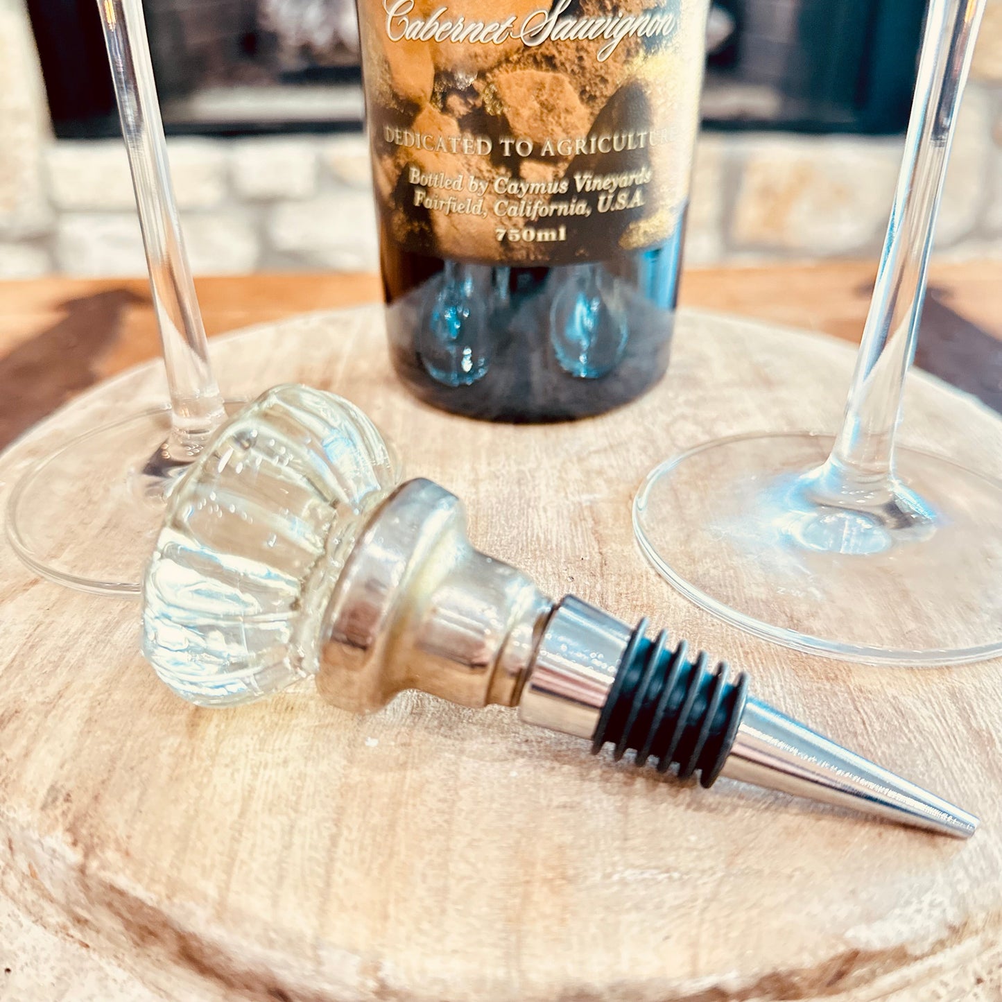 Vintage Glass Door Knob Wine Stoppers-tbgypsysoul