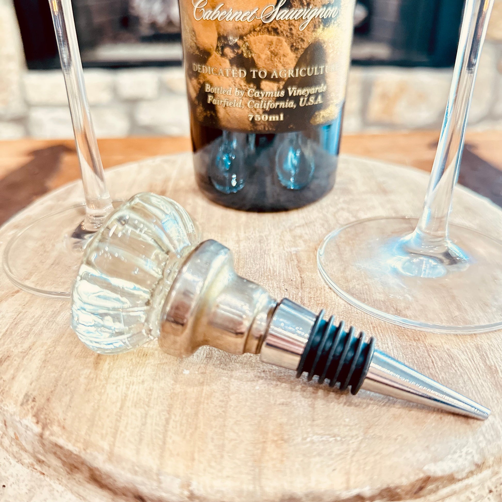 Vintage Glass Door Knob Wine Stoppers-tbgypsysoul