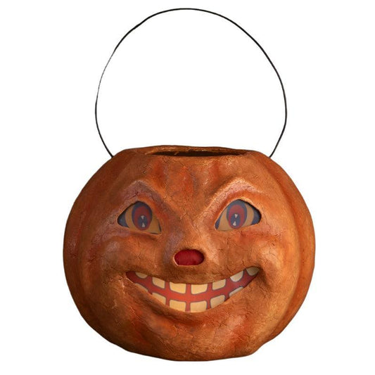 Vintage Pumpkin Bucket Large by Bethany Lowe Designs-Figurines-tbgypsysoul