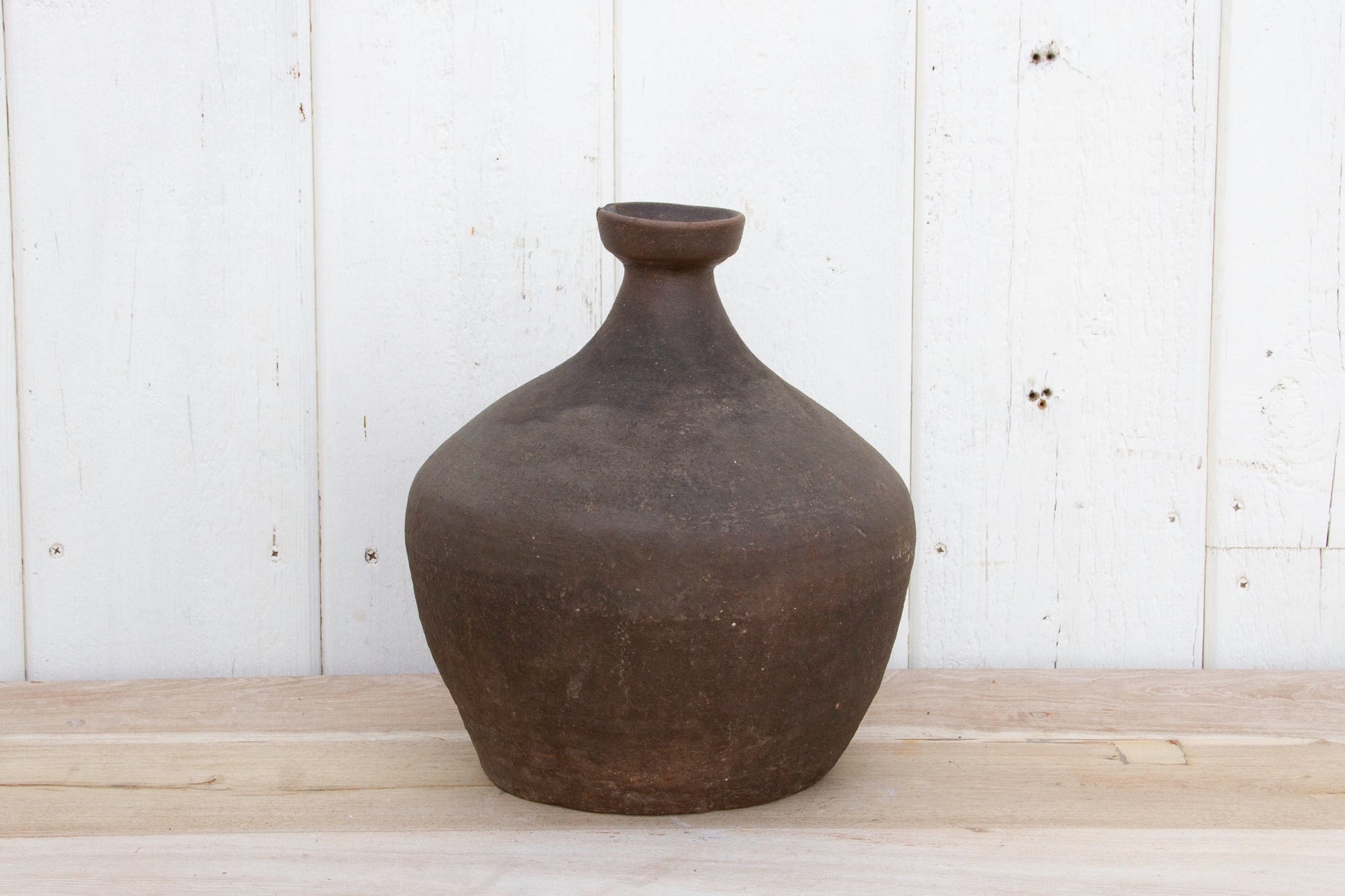 Vintage Terracotta Wine Jug-Terracotta Stoneware Vase-tbgypsysoul
