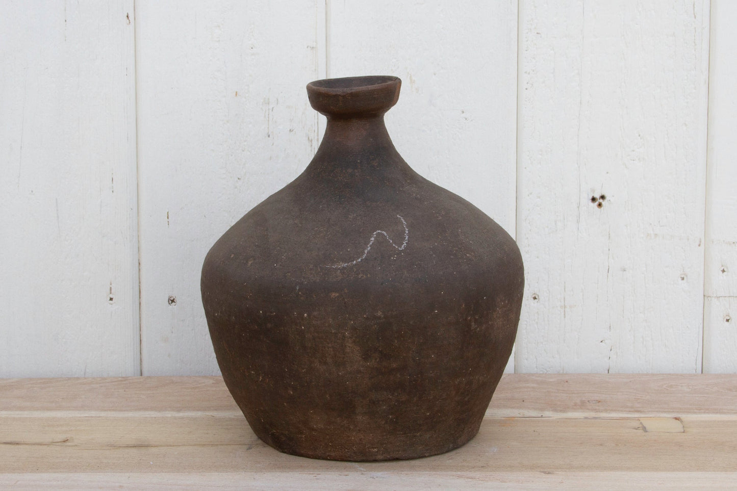 Vintage Terracotta Wine Jug-Terracotta Stoneware Vase-tbgypsysoul