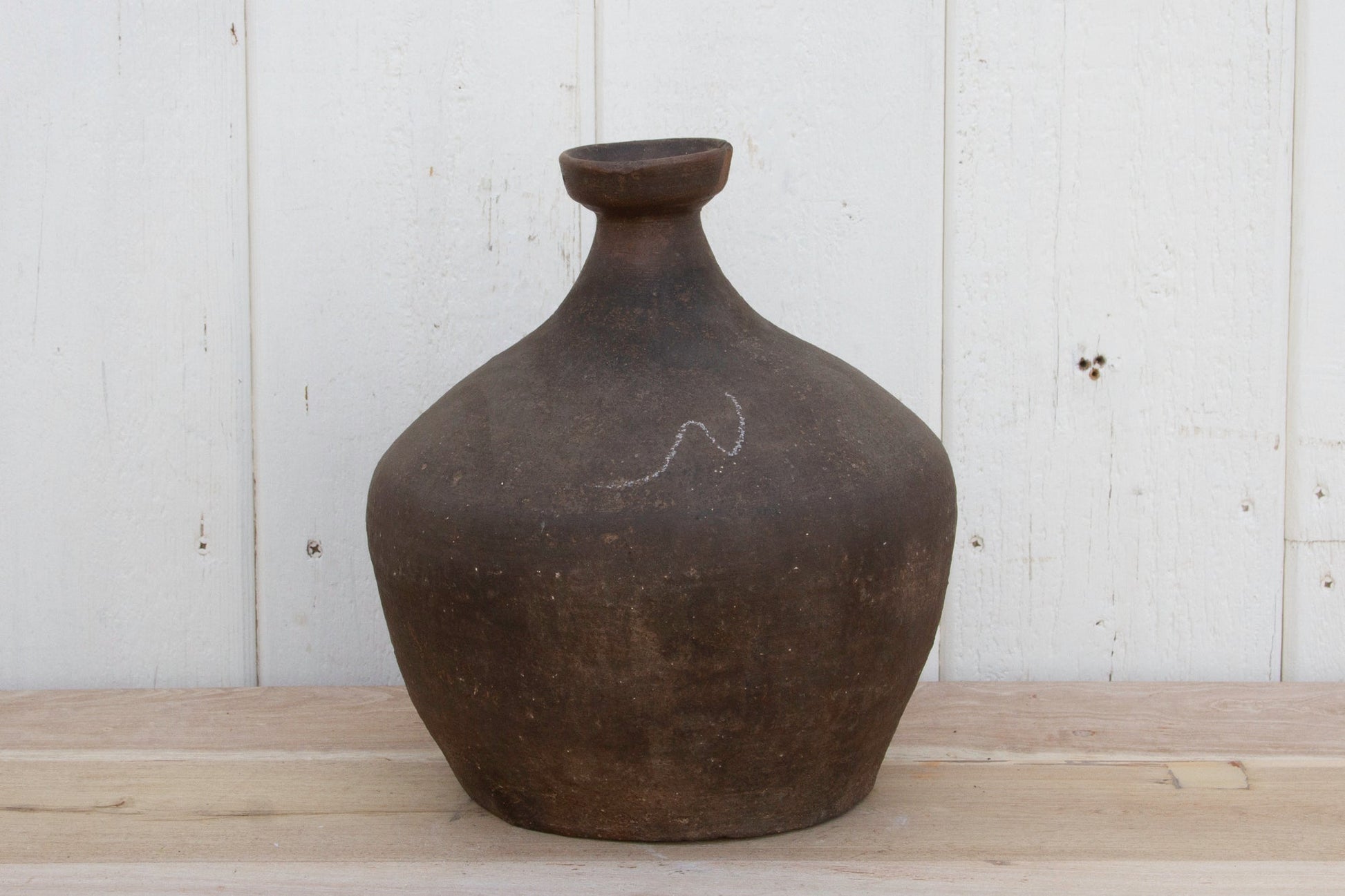 Vintage Terracotta Wine Jug-Terracotta Stoneware Vase-tbgypsysoul
