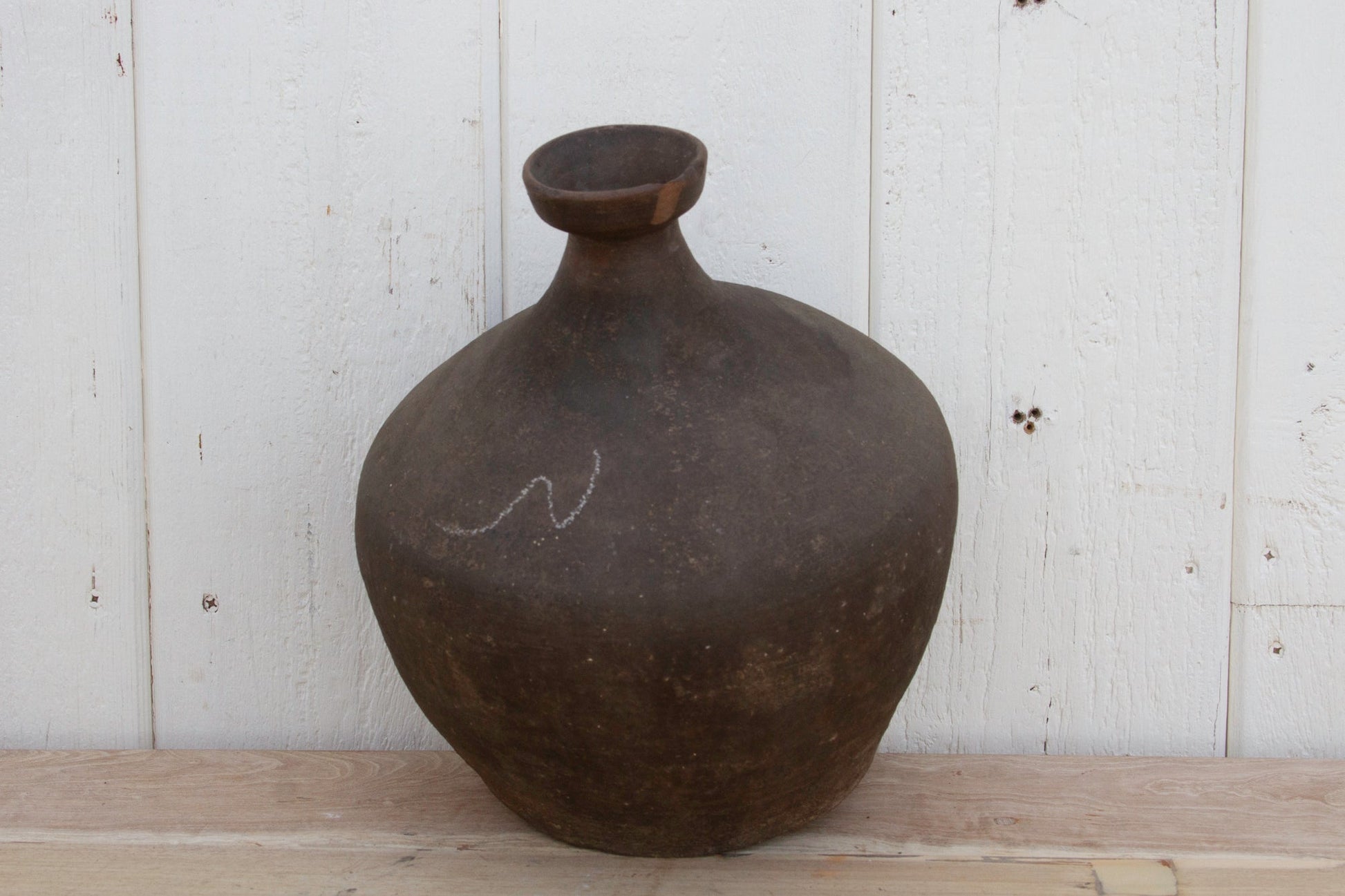 Vintage Terracotta Wine Jug-Terracotta Stoneware Vase-tbgypsysoul