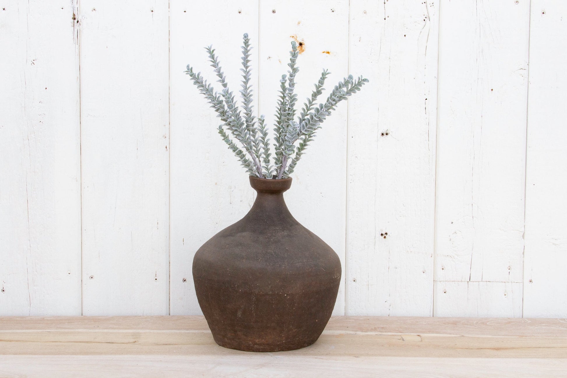 Vintage Terracotta Wine Jug-Terracotta Stoneware Vase-tbgypsysoul