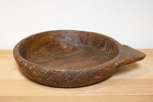 Vintage Wooden Bread Bowl-Accents-tbgypsysoul