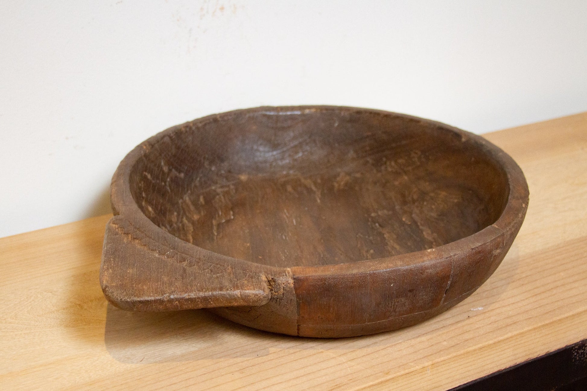 Vintage Wooden Bread Bowl-Accents-tbgypsysoul