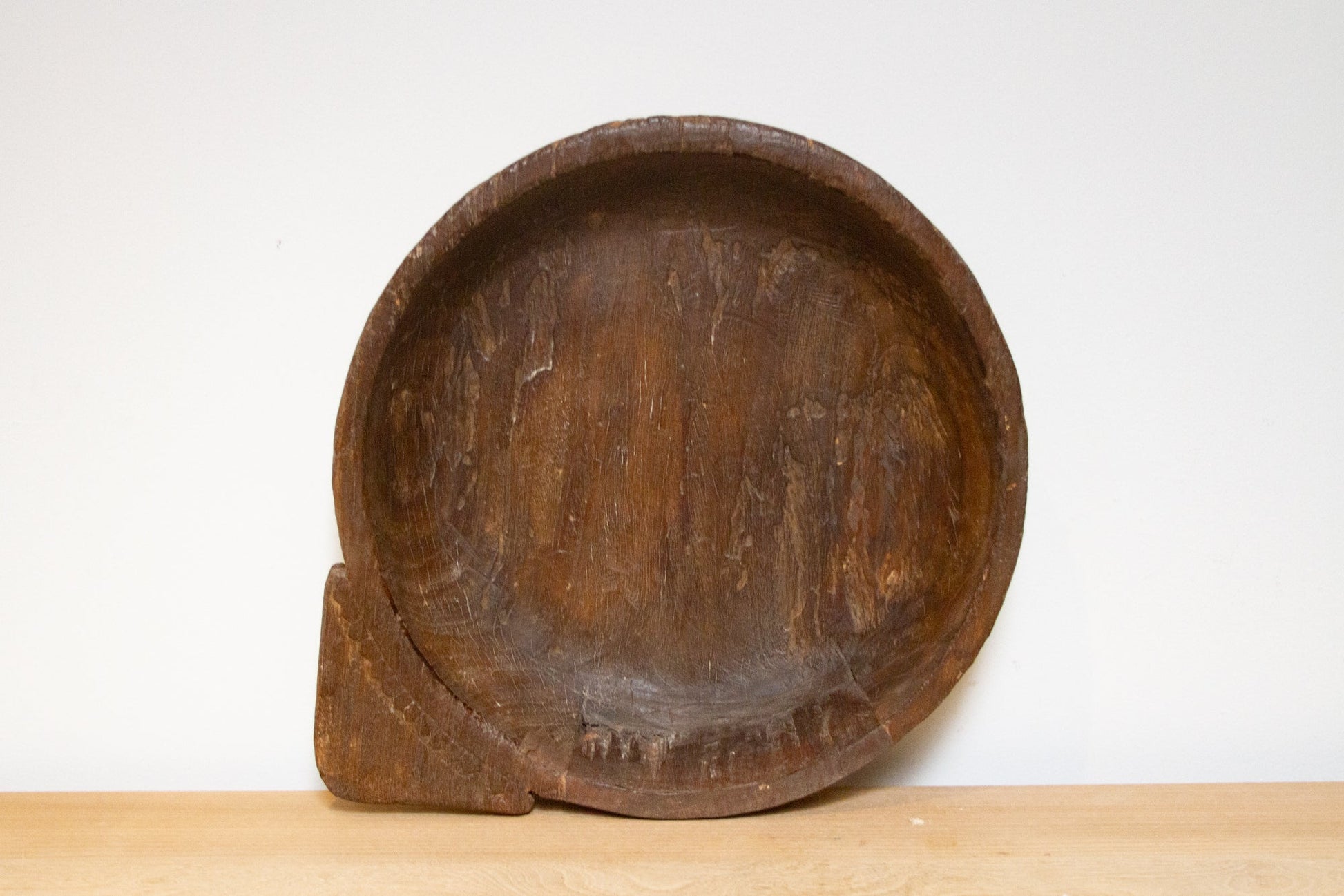 Vintage Wooden Bread Bowl-Accents-tbgypsysoul