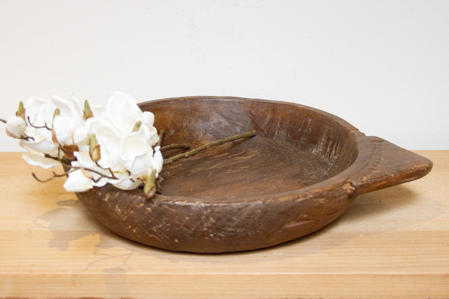 Vintage Wooden Bread Bowl-Accents-tbgypsysoul