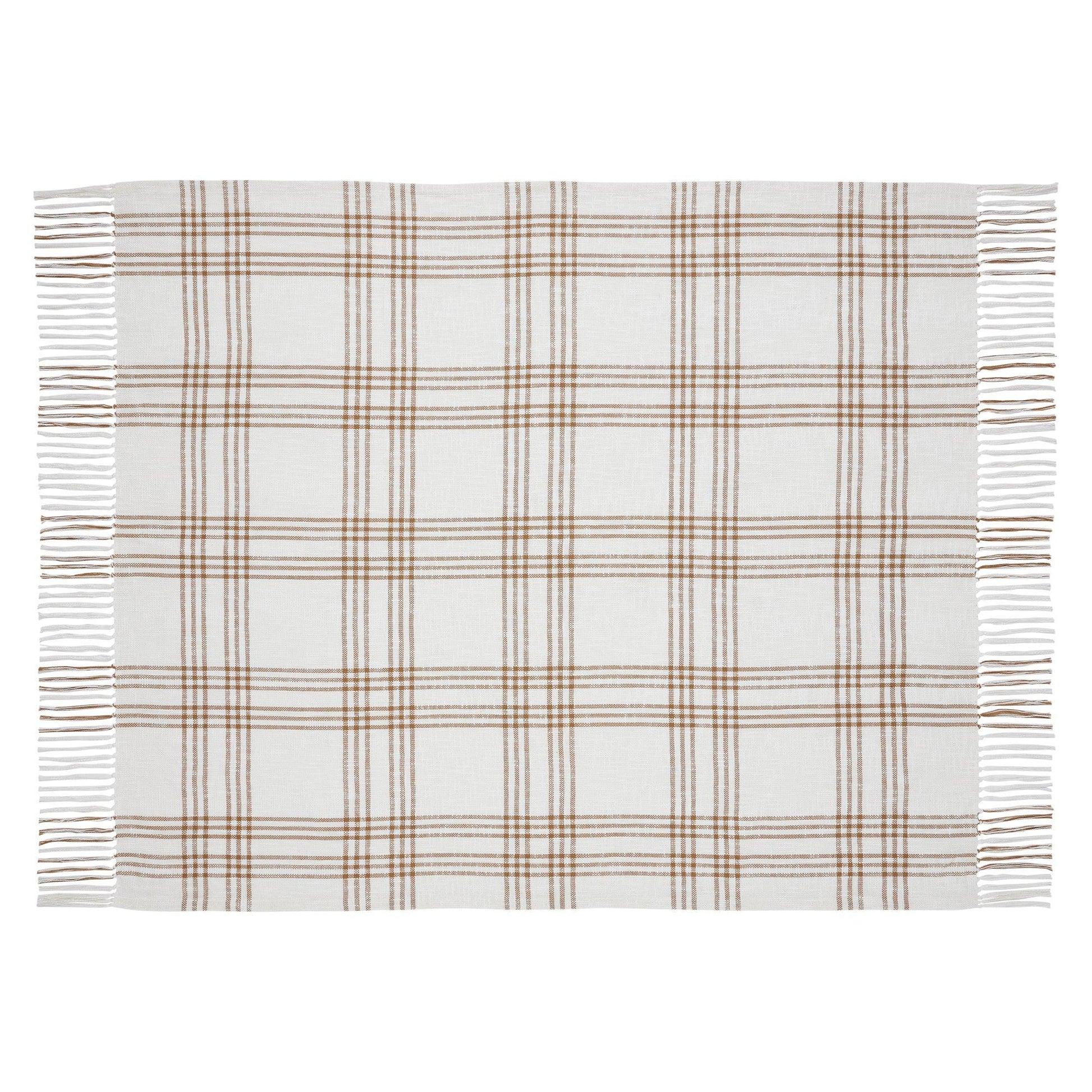 Wheat Plaid Woven Throw-Throw Pillow-tbgypsysoul