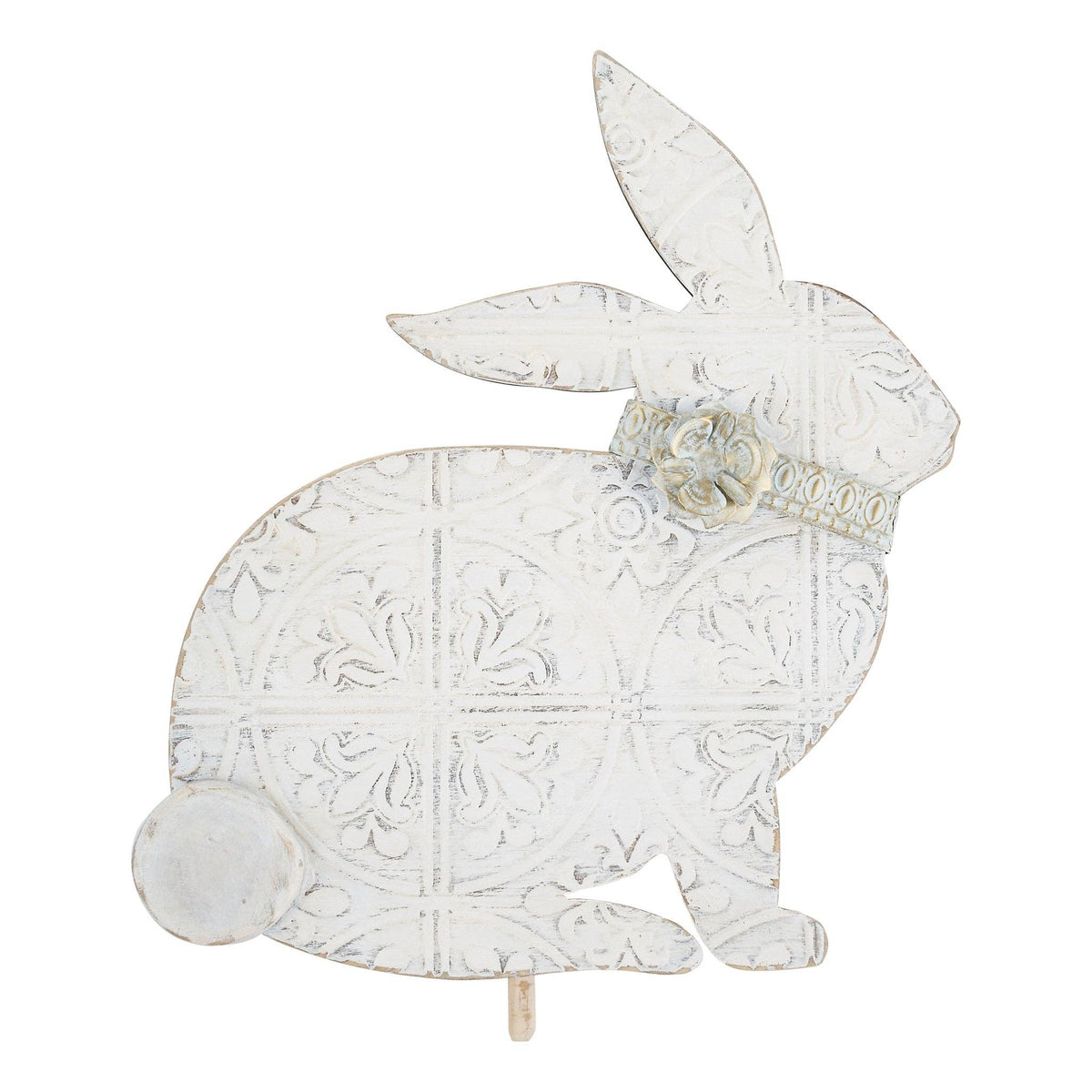 White Bunny Topper - Easter Decor.