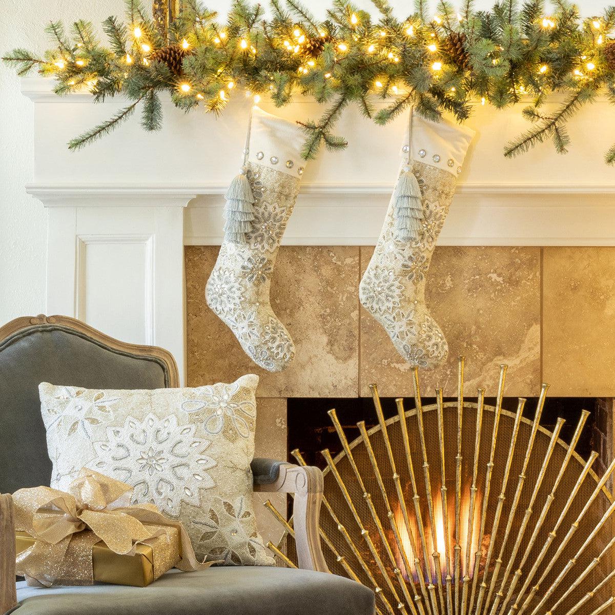 White Frost Christmas Stocking