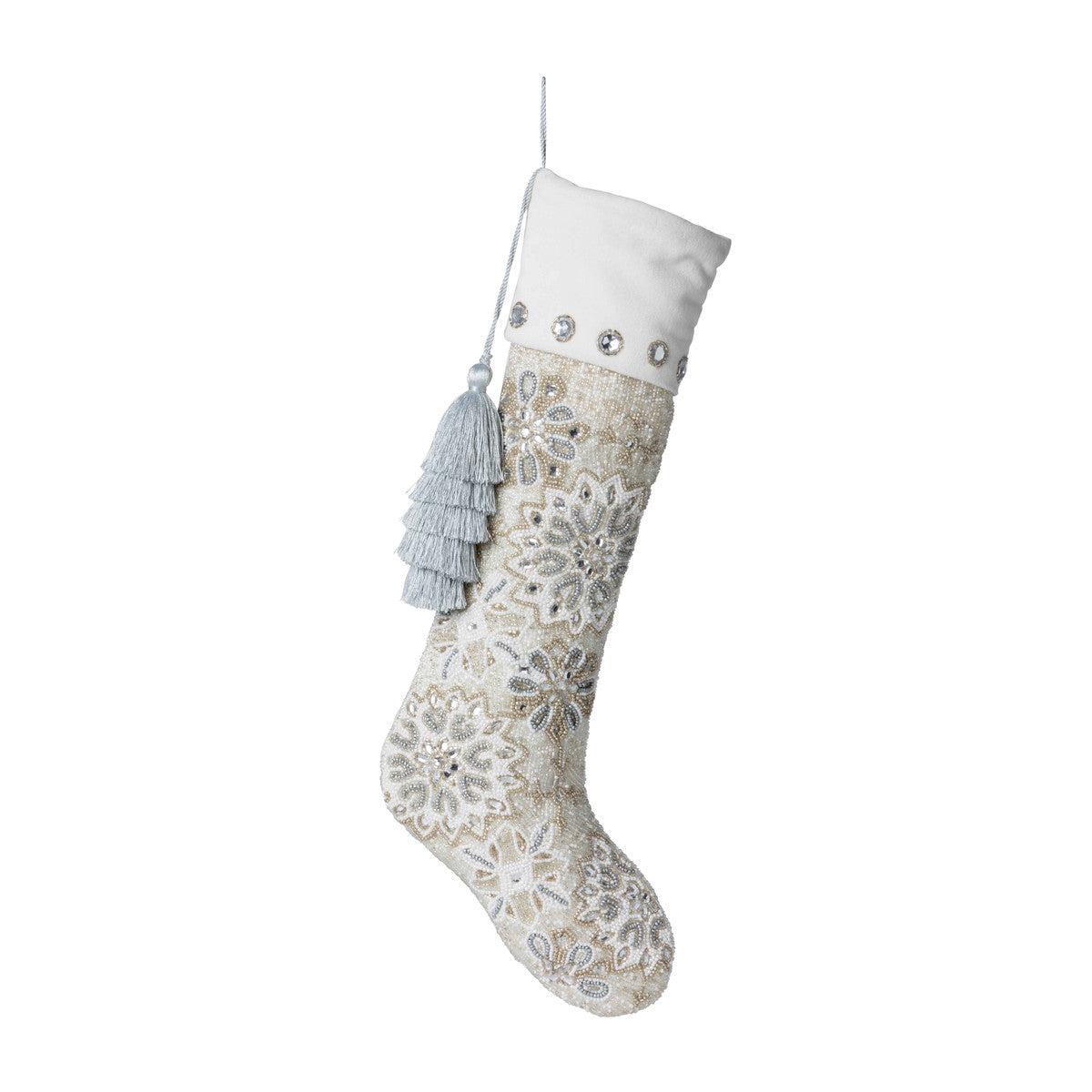 White Frost Christmas Stocking
