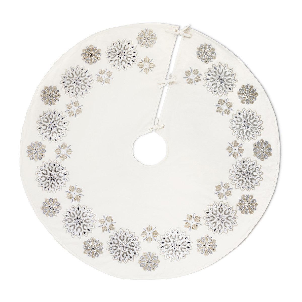 White Frost Tree Skirt-Tree Skirt-tbgypsysoul
