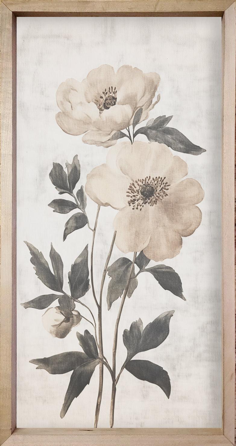 White Vintage Botanicals 35" x 18"-Wall Art-tbgypsysoul