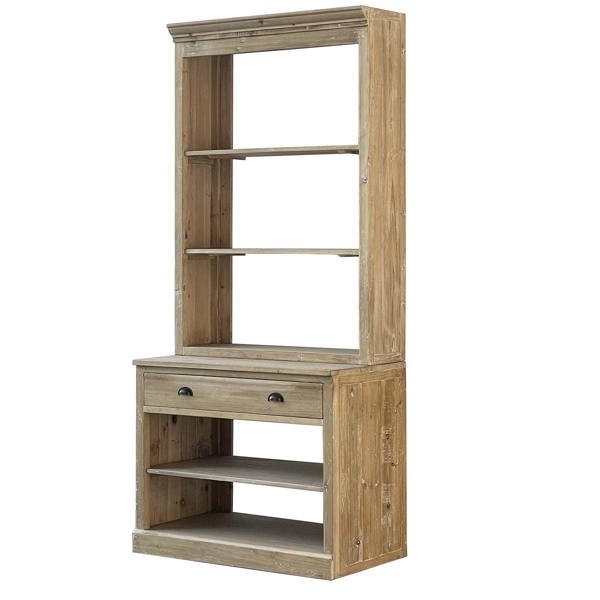 WHITE WASHED BAKERY WALL UNIT-Cabinet-tbgypsysoul