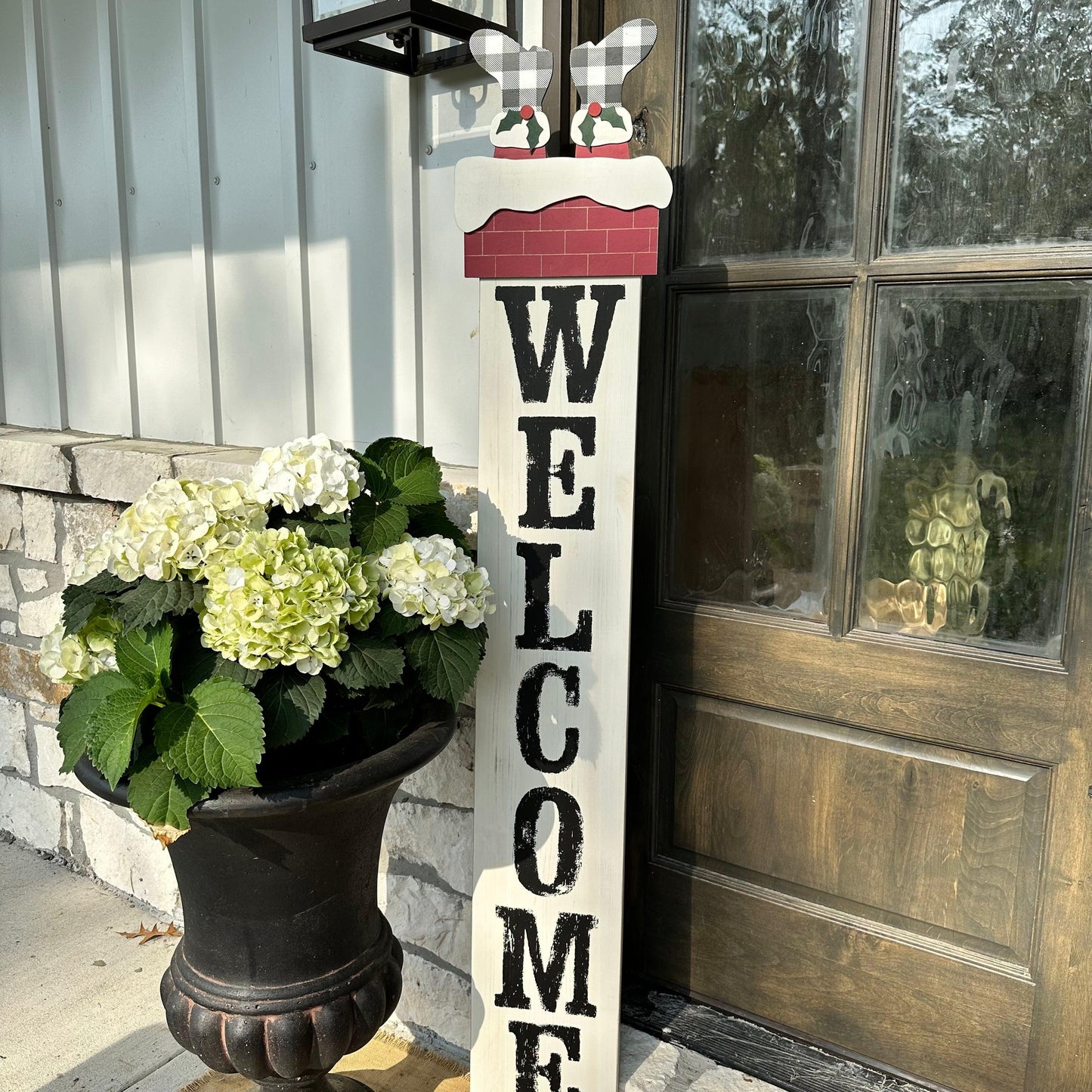 Whitewashed Welcome Board-Home Decor-tbgypsysoul