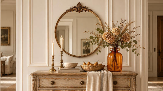 Blogs-Embrace Autumn with Amber Glass Vases for French Country Charm-Threadbare Gypsy Soul