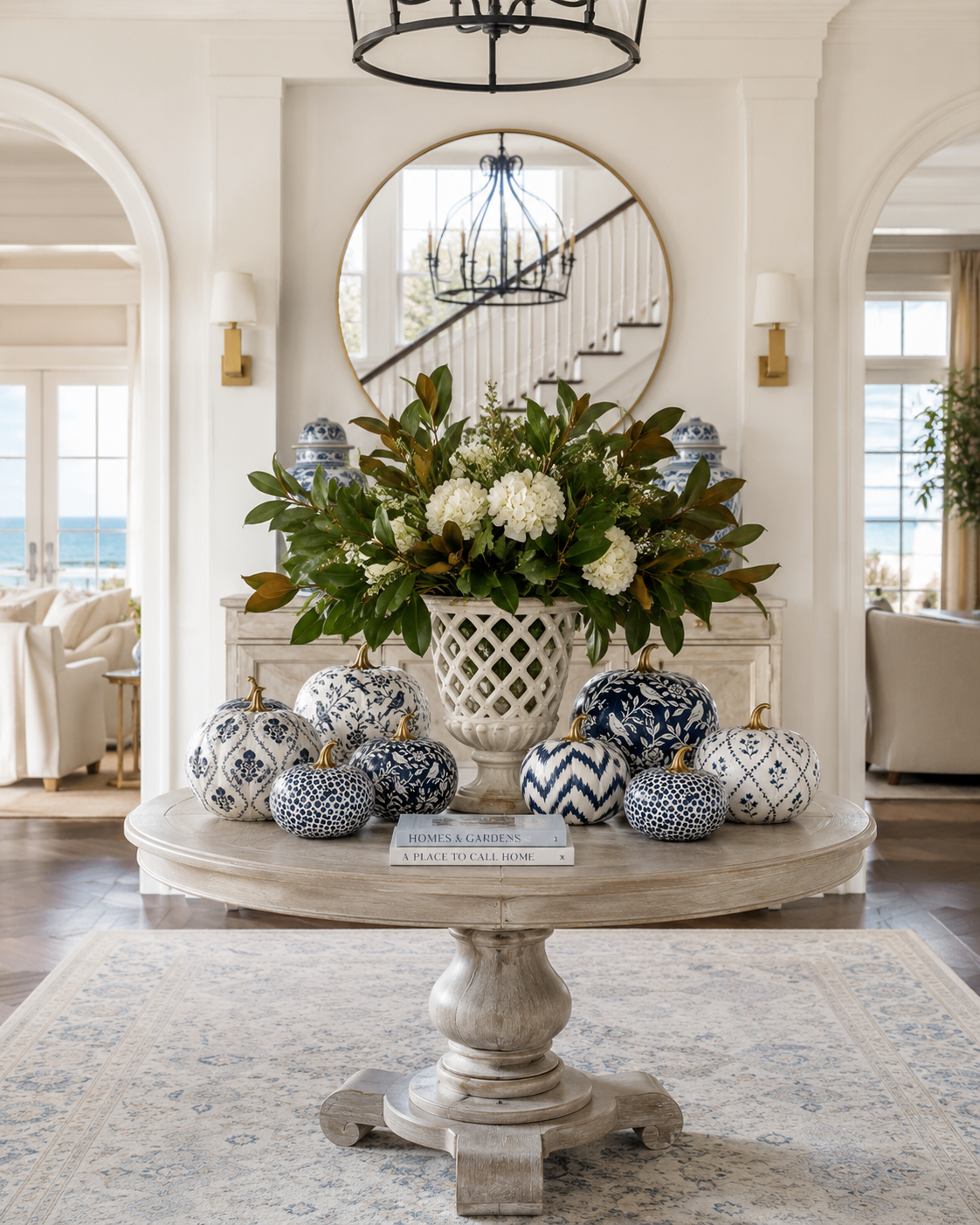 Navy Heritage Medallion Pumpkin