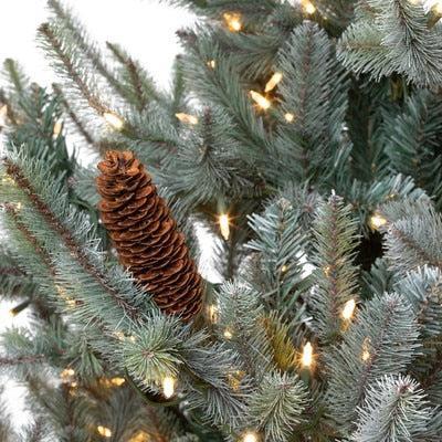 12-Foot Pre-Lit Park Hill Slim Blue Spruce Christmas Tree – 1150 Clear LED Lights-Christmas Tree-tbgypsysoul